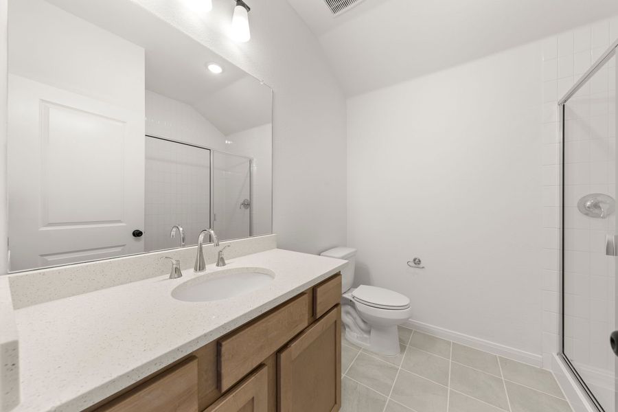 Furnished interior view inside a new home in Lily Creek at Sutton Fields, Aubrey (Image 15).