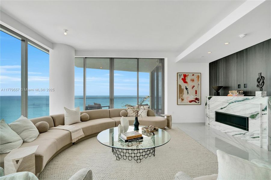 Furnished interior view inside a new home in The Estates at Acqualina, Sunny Isles Beach (Image 21). Furnished interior view inside a new home in The Estates at Acqualina, Sunny Isles Beach (Image 21).