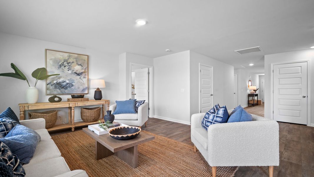 Furnished interior view inside a new home in The Groves at Bees Creek, Ridgeland (Image 13).