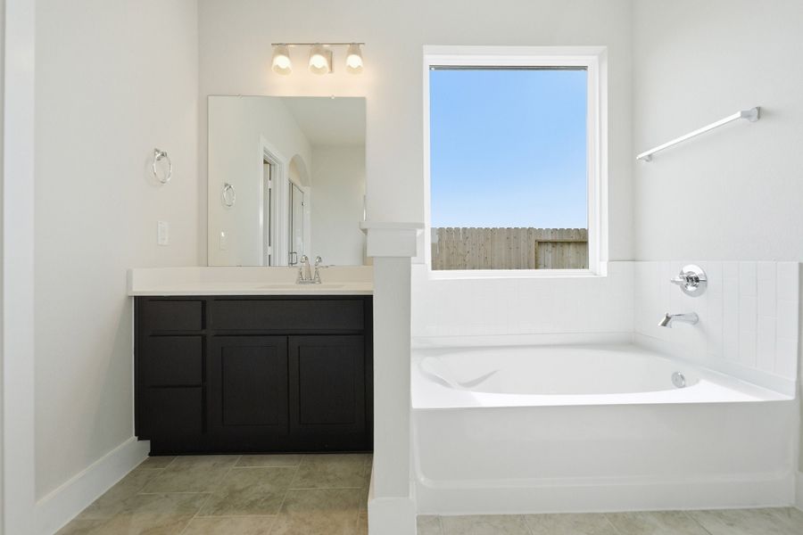 Furnished interior view inside a new home in Ashland, Angleton (Image 12).