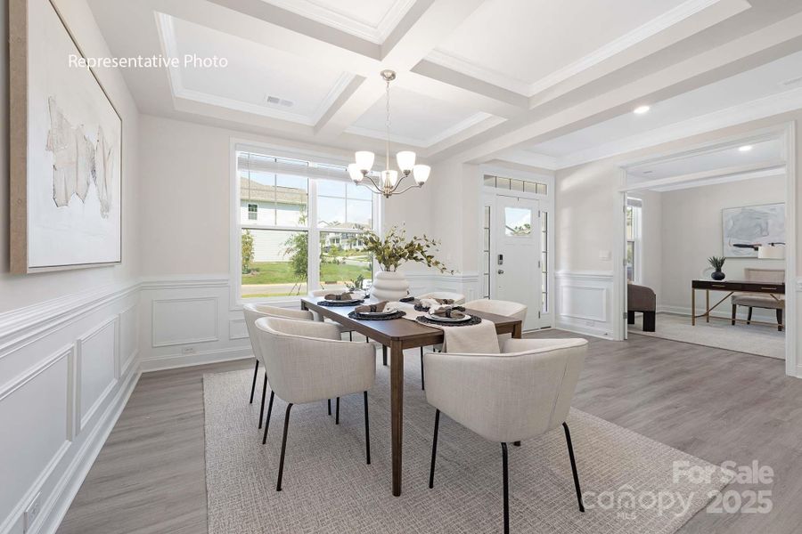 Furnished interior view inside a new home in Sanctuary at Southgate, Indian Trail (Image 2).
