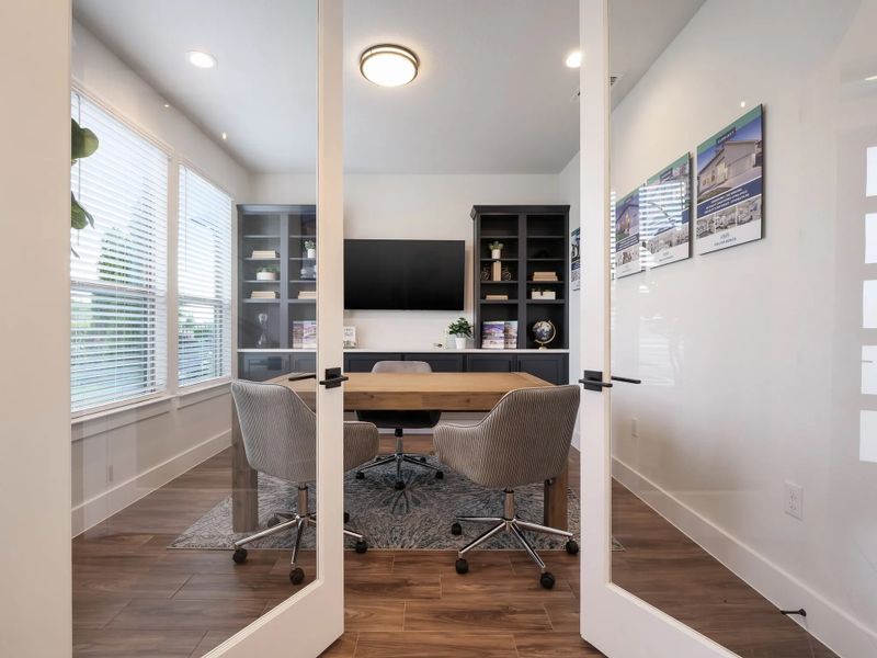 Representative furnished interior of a home built from the The Sunrise 50's by AHA Dream Homes, LLC in Whisper Valley, Manor (Image 18). Representative furnished interior of a home built from the The Sunrise 50's by AHA Dream Homes, LLC in Whisper Valley, Manor (Image 18).