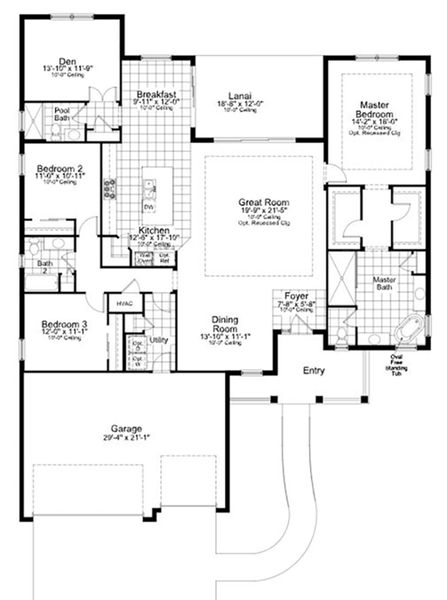 2D floor plan layout of this home in Canoe Creek, Parrish, FL (Image 5).