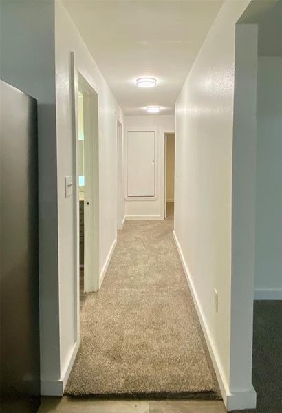 Hallway to bedrooms and bathroom Hallway to bedrooms and bathroom