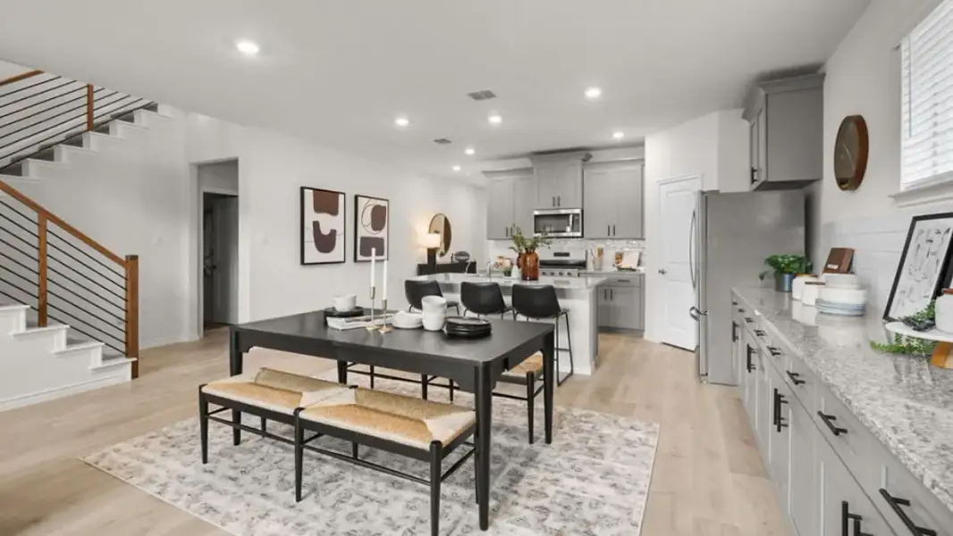Furnished interior view inside a new home in The Preserve at Forum, Grand Prairie (Image 10).