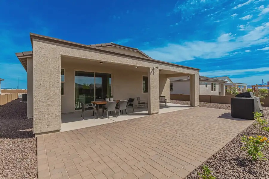 Representative exterior details of a home built from the 1901 by Elliott Homes in Camilo at Santana, Yuma (Image 4).