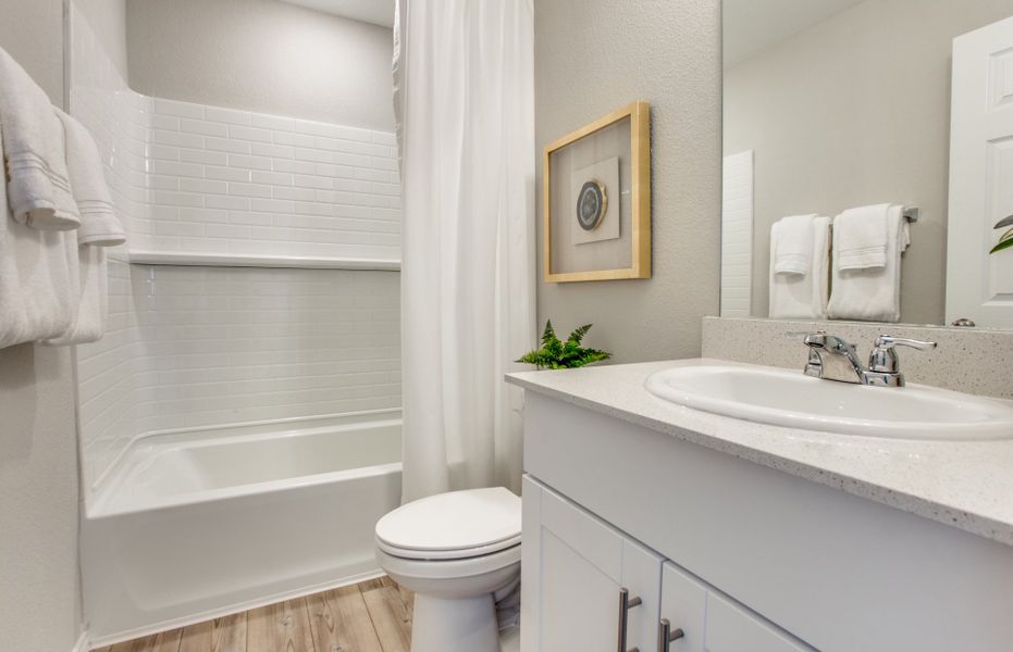 Spacious secondary bathroom