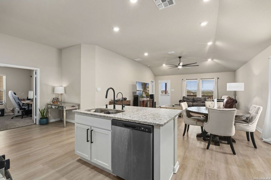 Furnished interior view inside a new home in Hunters Ranch, San Antonio (Image 31). Furnished interior view inside a new home in Hunters Ranch, San Antonio (Image 31).