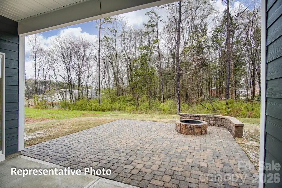 Exterior details and patio area of a home in Heritage - 55+ Community, Indian Trail (Image 3).