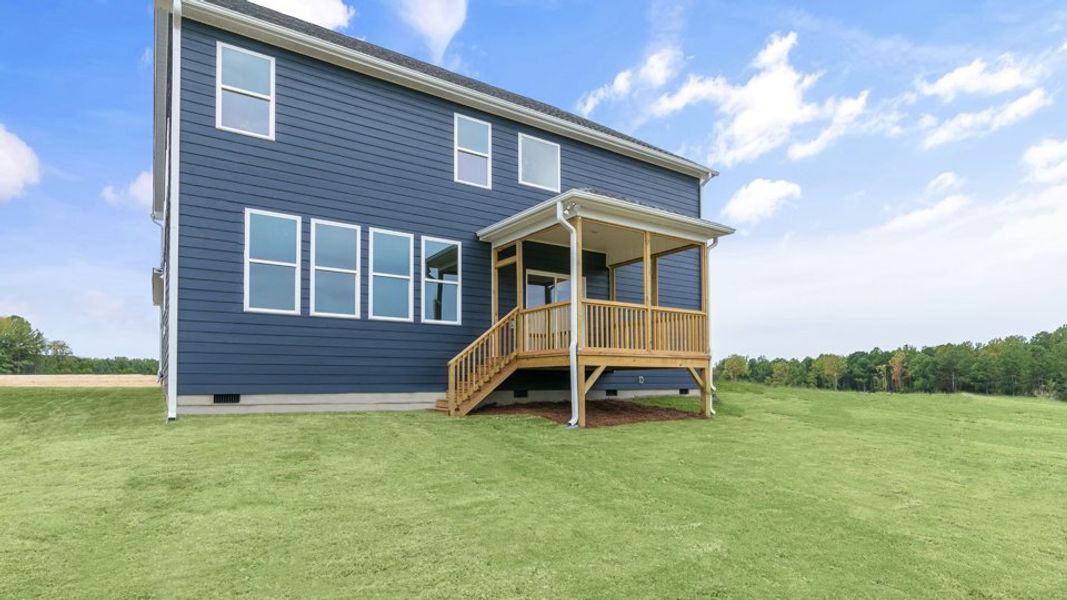 Representative exterior details of a home built from the Wylie by D.R. Horton in Kalas Falls, Wake Forest (Image 19).
