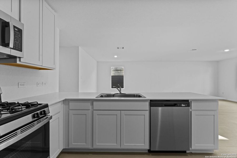 Furnished interior view inside a new home in Steelwood Trails: Watermill Collection, New Braunfels (Image 7).