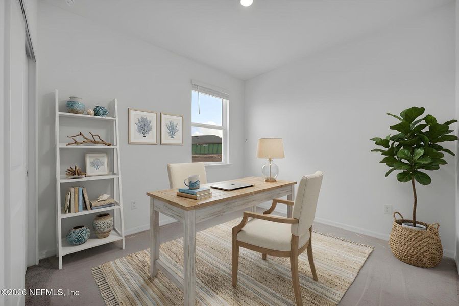 Furnished interior view inside a new home in Hyland Trail, Green Cove Springs (Image 15). Furnished interior view inside a new home in Hyland Trail, Green Cove Springs (Image 15).