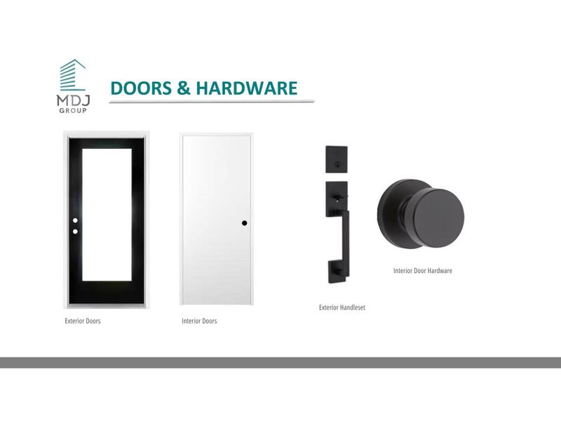 Doors & hardware specs Doors & hardware specs