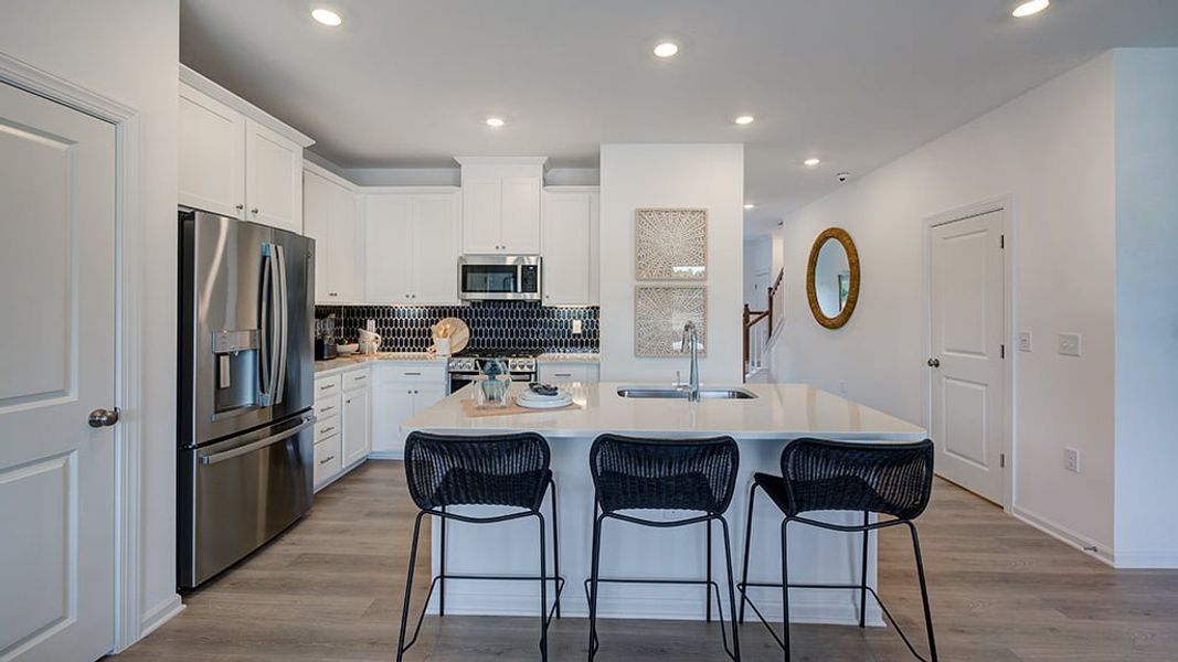 Furnished interior view inside a new home in Buffalo Townes, Garner (Image 13).