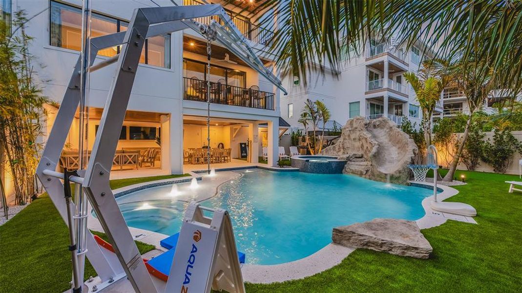 Exterior details and patio area of a home in , Sarasota (Image 33).