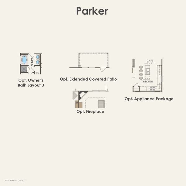 2D floor plan layout for the Parker by Pulte Homes in Wilson Creek Meadows, Celina, TX (Image 4). 2D floor plan layout for the Parker by Pulte Homes in Wilson Creek Meadows, Celina, TX (Image 4).