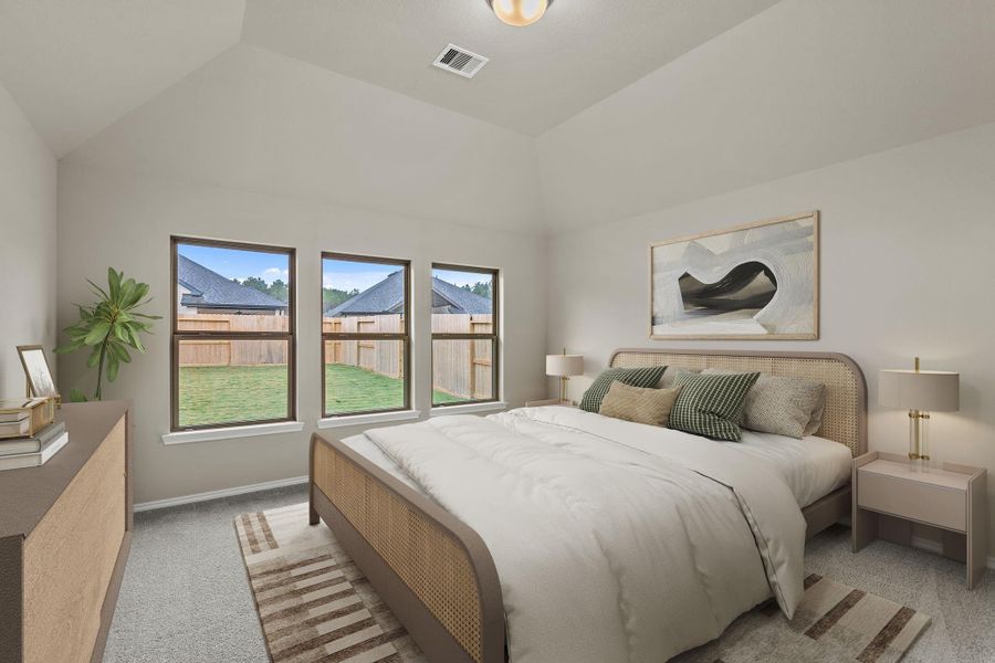 Furnished interior view inside a new home in The Highlands, Porter (Image 13).