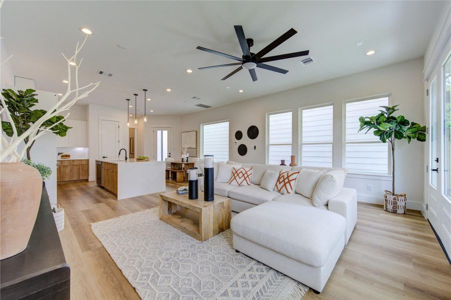 Furnished interior view inside a new home in , Houston (Image 33).
