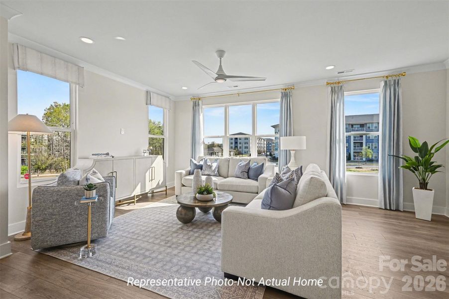 Furnished interior view inside a new home in , Charlotte (Image 17).