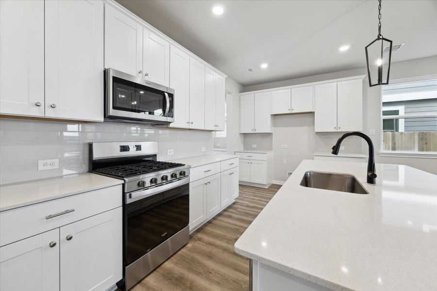 Furnished interior view inside a new home in Elyson, Katy (Image 5).