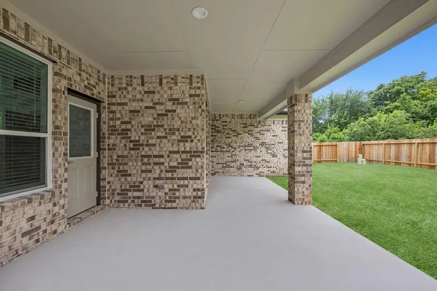 Exterior details and patio area of a home in Morton Creek Ranch, Katy (Image 3). Exterior details and patio area of a home in Morton Creek Ranch, Katy (Image 3).