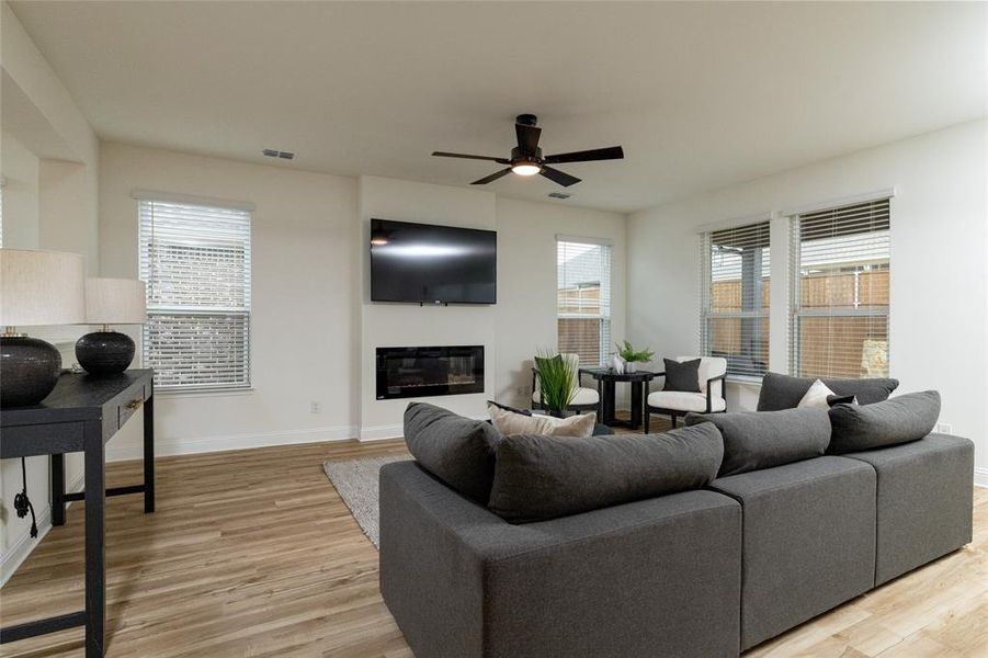 Furnished interior view inside a new home in The Preserve Estates, Northlake (Image 8).