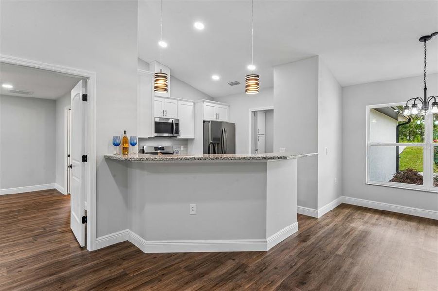 Furnished interior view inside a new home in , Brooksville (Image 9).