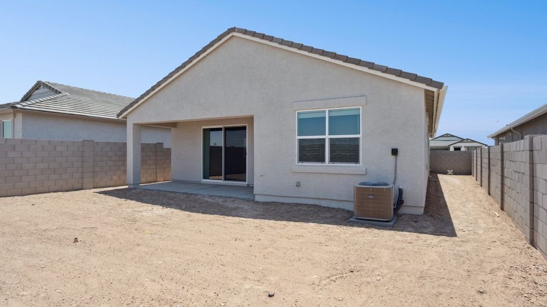 Exterior details and patio area of a home in Moonlight, Maricopa (Image 18).