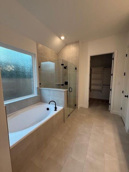 Garden Tub & Walk-in Shower in Primary Bath
