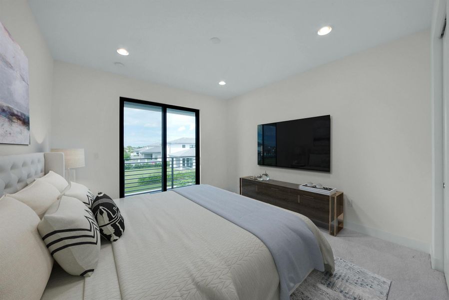 Furnished interior view inside a new home in , Boca Raton (Image 27).
