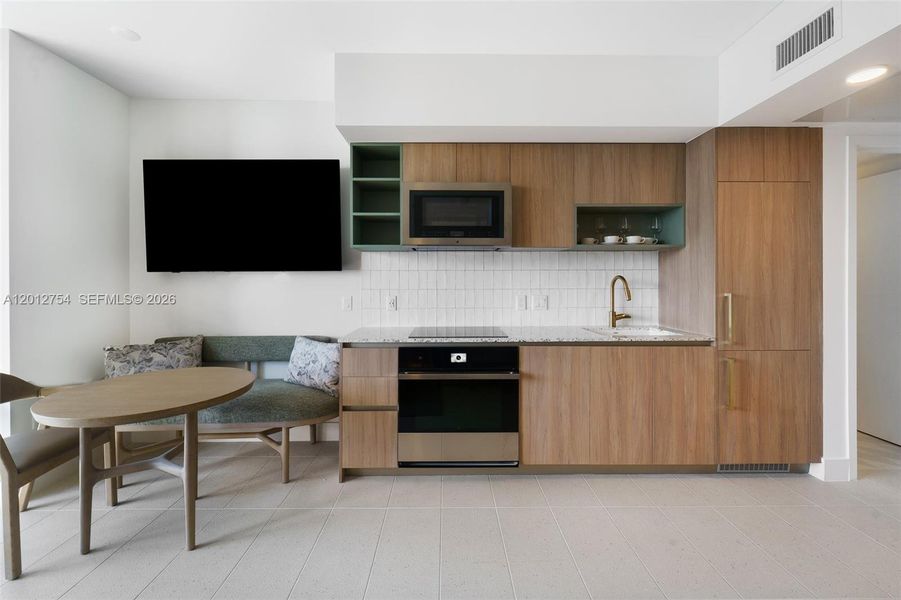 Furnished interior view inside a new home in , Miami (Image 12).