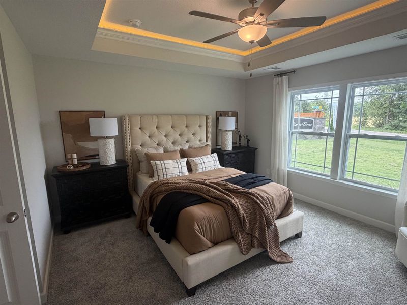 Furnished interior view inside a new home in Stones Throw, Inman (Image 9). Furnished interior view inside a new home in Stones Throw, Inman (Image 9).
