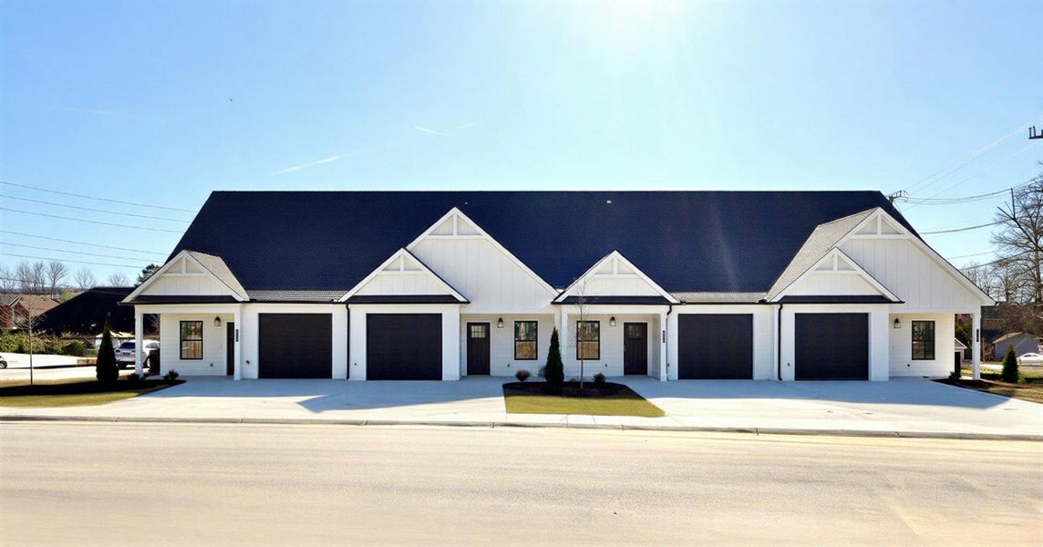 Front exterior of a new home in The Nassau, Chattanooga, TN, highlighting curb appeal (Image 1). Front exterior of a new home in The Nassau, Chattanooga, TN, highlighting curb appeal (Image 1).