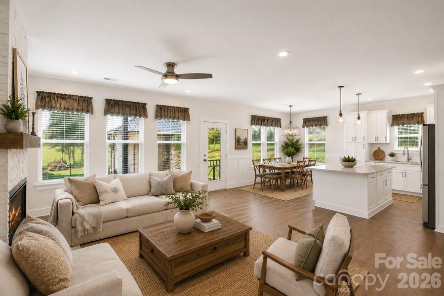 Furnished interior view inside a new home in , Cowpens (Image 14). Furnished interior view inside a new home in , Cowpens (Image 14).