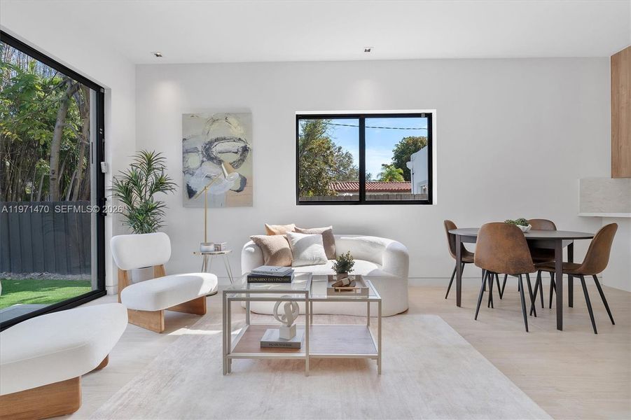 Furnished interior view inside a new home in , Miami (Image 46). Furnished interior view inside a new home in , Miami (Image 46).