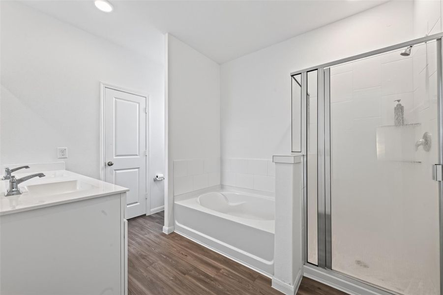 Furnished interior view inside a new home in Marvida, Cypress (Image 36).