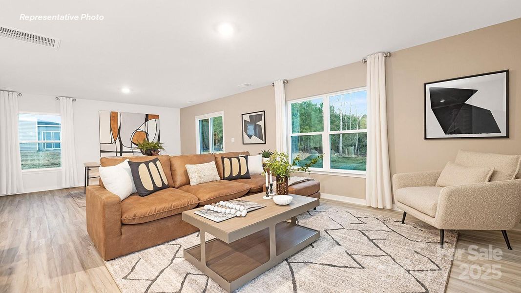 Furnished interior view inside a new home in Cardinal Creek, Charlotte (Image 18).