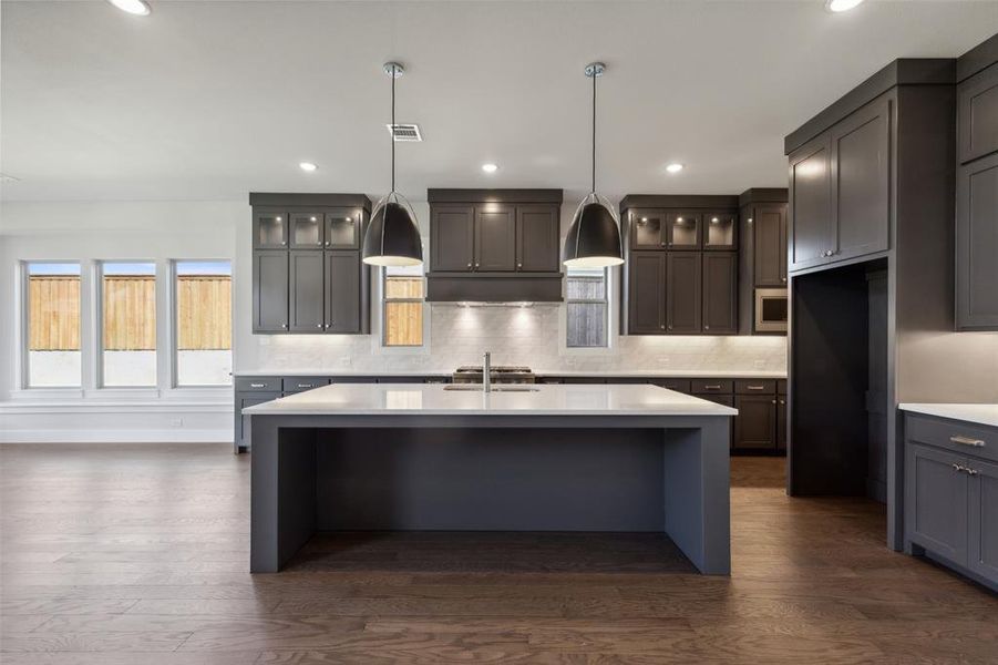 No shortage of storage space, prep space or style in this dream kitchen!