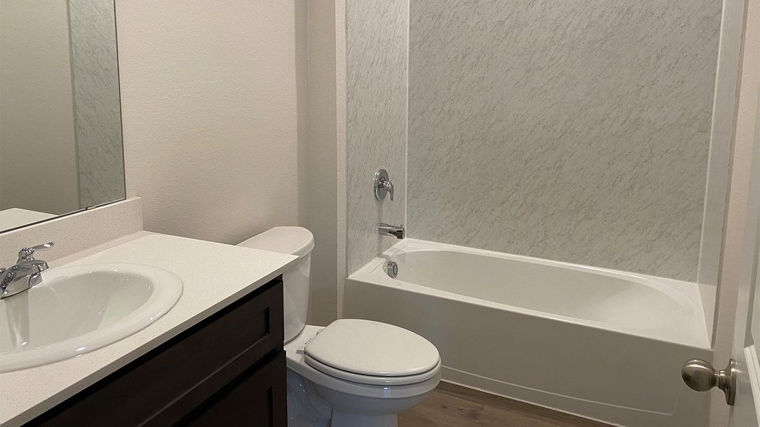 Furnished interior view inside a new home in Creeks at Burnett Trail, Canton (Image 9).