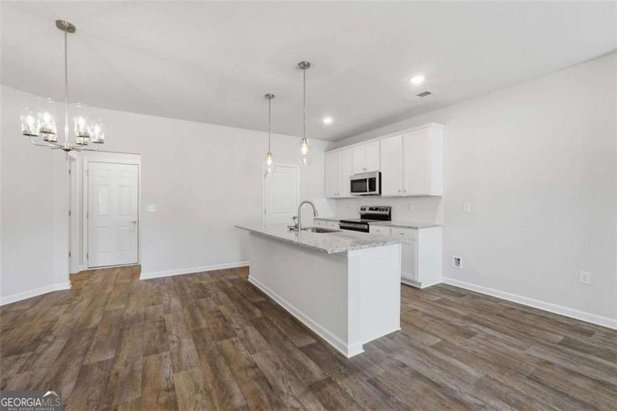 Furnished interior view inside a new home in Parkway James, Snellville (Image 4).