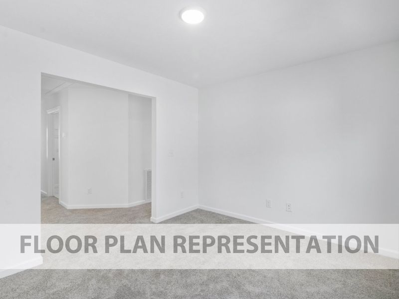Representative unfurnished interior of a home built from the 2078 Plan by Ivey Homes in Forrest Bluff, North Augusta (Image 16).