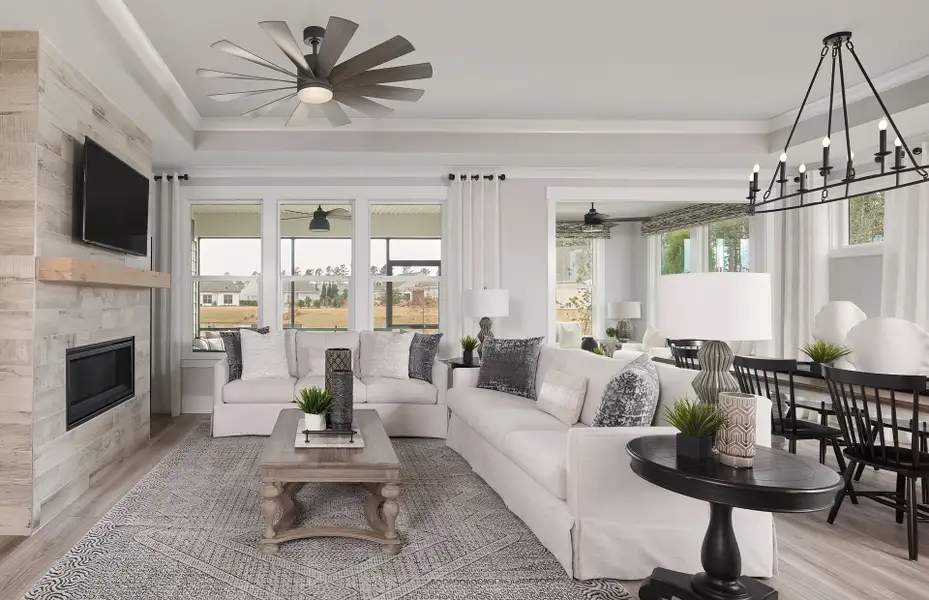 Furnished interior view inside a new home in Grand Arbor, Blythewood (Image 6).