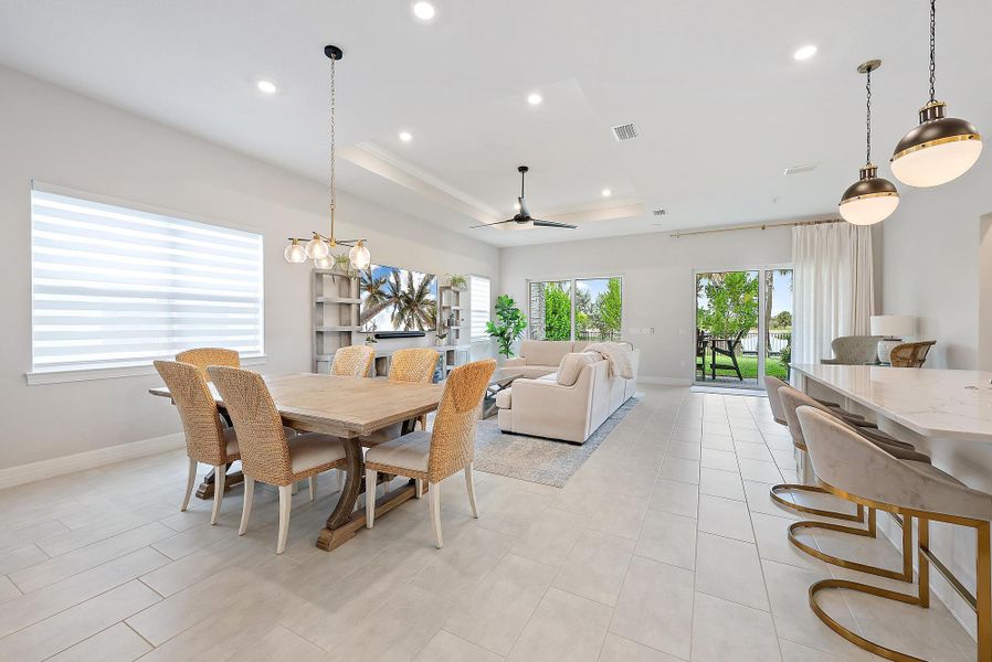 Furnished interior view inside a new home in Avondale at Avenir, Palm Beach Gardens (Image 13).
