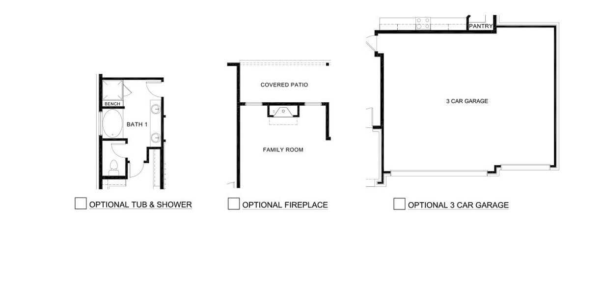 2D floor plan layout for the Bastrop by D.R. Horton in Silverado, Aubrey, TX (Image 4).