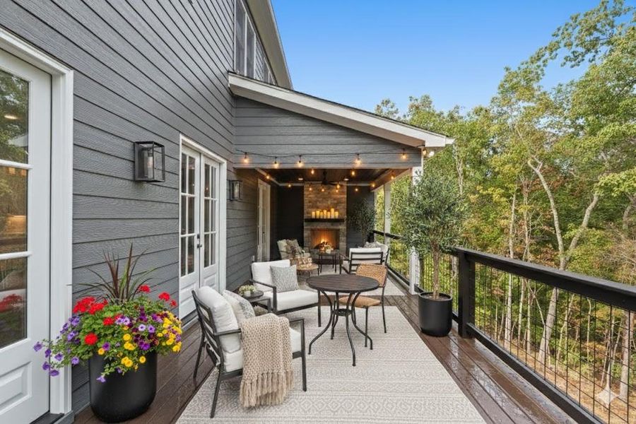 Exterior details and patio area of a home in , Ball Ground (Image 3).