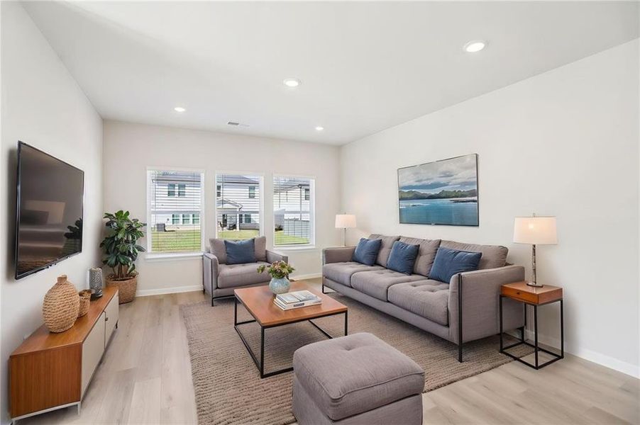 Furnished interior view inside a new home in Westmont Preserve, Powder Springs (Image 6).