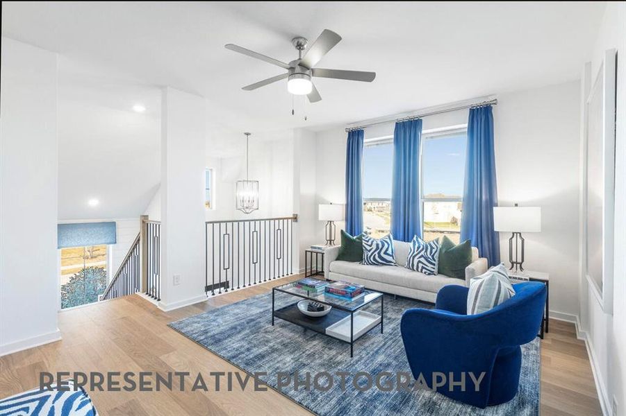Furnished interior view inside a new home in Goodland, Midlothian (Image 37).