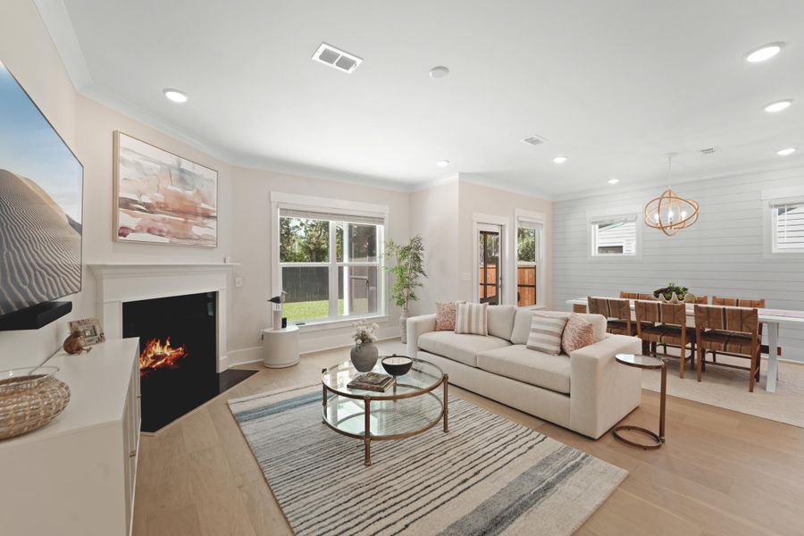 Furnished interior view inside a new home in , Johns Island (Image 15). Furnished interior view inside a new home in , Johns Island (Image 15).