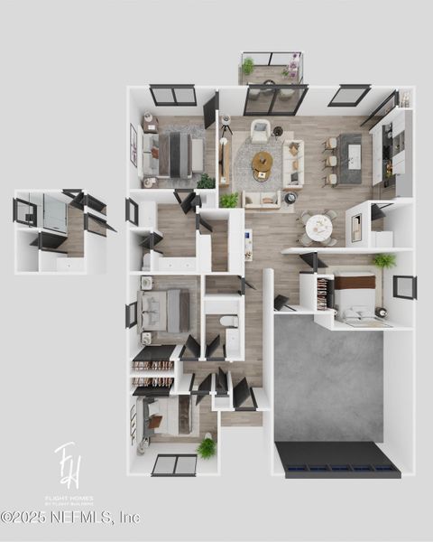 2D floor plan layout of this home in , Jacksonville, FL (Image 3).