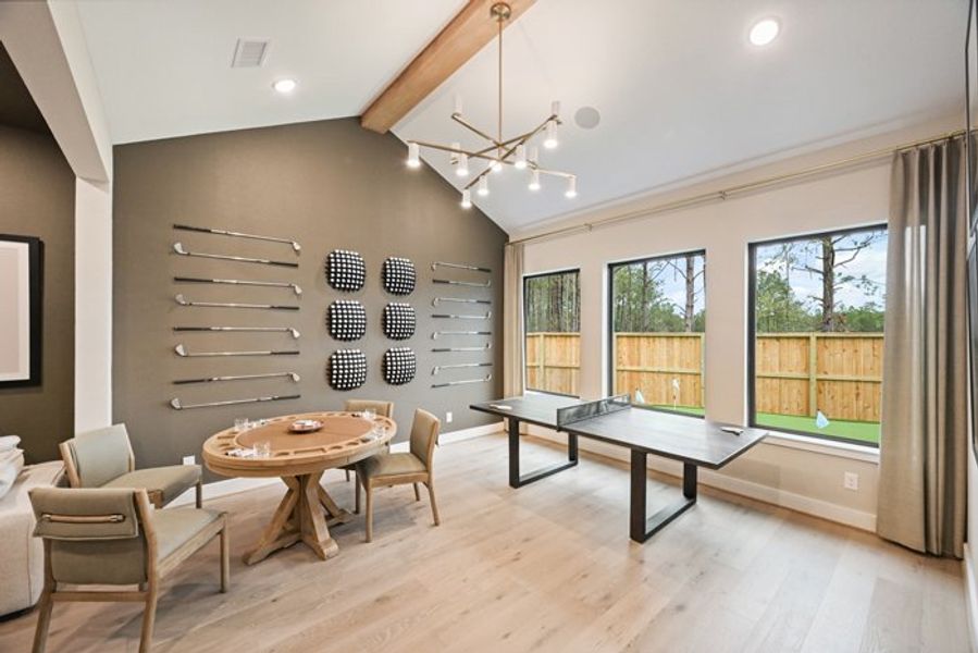 Furnished interior view inside a new home in Wildtree 70', Montgomery (Image 30).